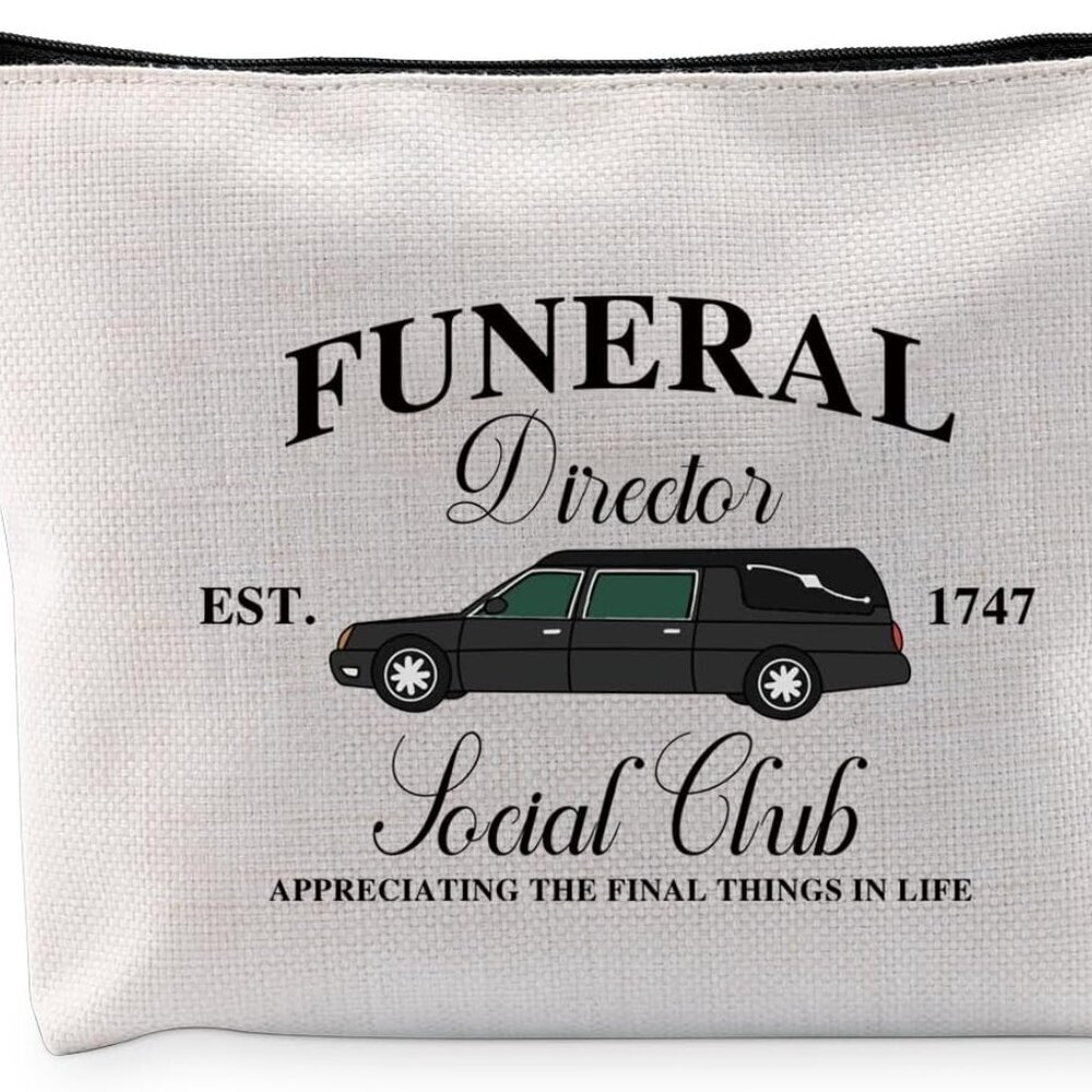 Funeral Director Gift Funeral Director Social Club Makeup Bag Mortician Cosmetic